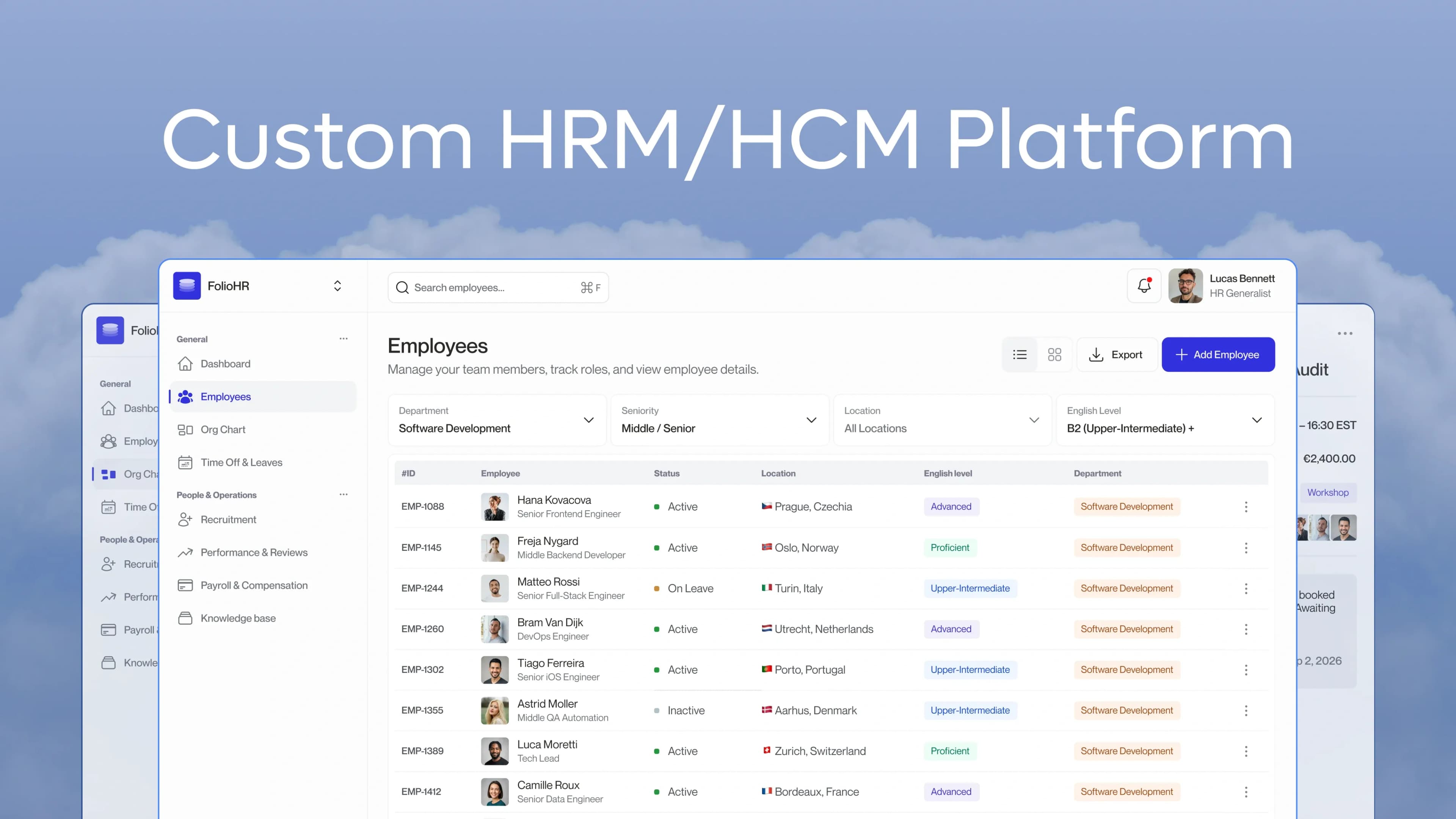HRM/HCM Platform